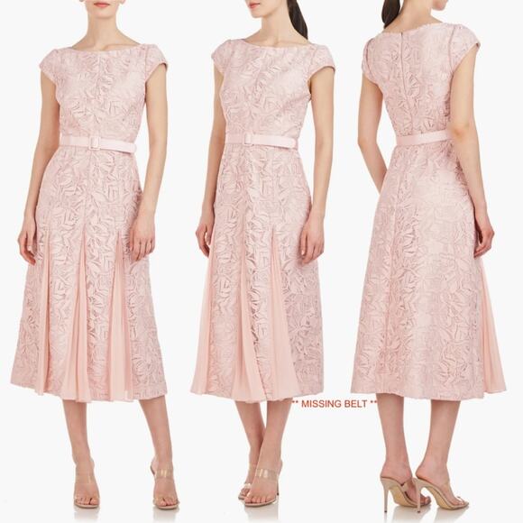 Kay Unger ANGELINA LACE TEA LENGTH DRESS size 4 - Picture 8 of 8